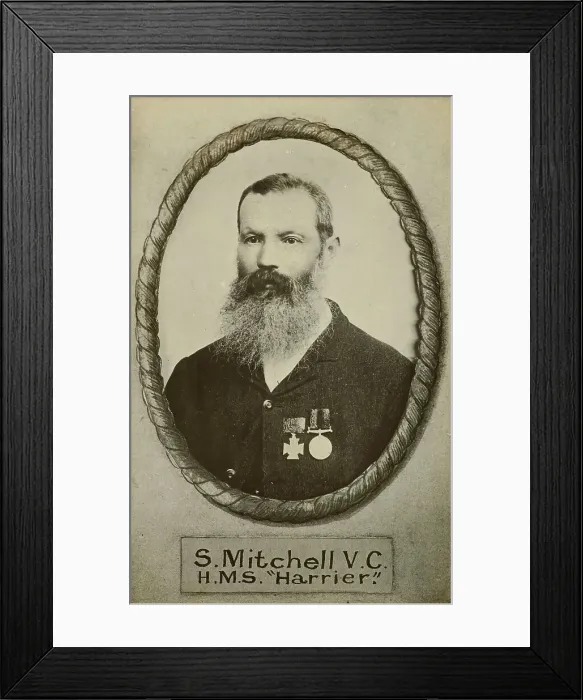 Framed Print : S. Mitchell, V.C, H.M.S. Harrier, c.1900. Creator: William Francis Gordon Framed Print : S. Mitchell, V.C, H.M.S. Harrier, c.1900. Creator: William Francis Gordon