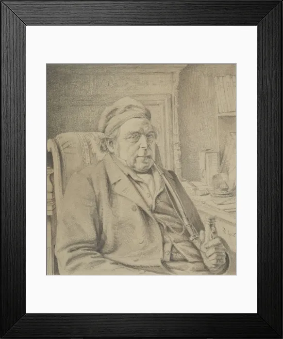 Framed Print : Ditlev Gothard Monrad, 1865. Creator: Pietro Krohn Framed Print : Ditlev Gothard Monrad, 1865. Creator: Pietro Krohn