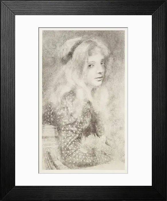Framed Print : Madeleine. From the portfolio: Robert Demachy, c.1890-1914. Creator: Robert Demachy Framed Print : Madeleine. From the portfolio: Robert Demachy, c.1890-1914. Creator: Robert Demachy