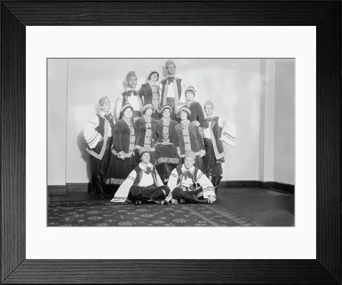 Framed Print : Suffrage dancers - Russian group, between c1910 and c1915. Creator: Bain News Service Framed Print : Suffrage dancers - Russian group, between c1910 and c1915. Creator: Bain News Service
