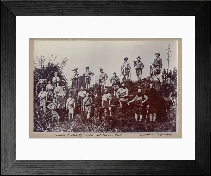 Framed Print : Shawl Party, Colonial Forces 1879, 1879. Creator: William Francis Gordon