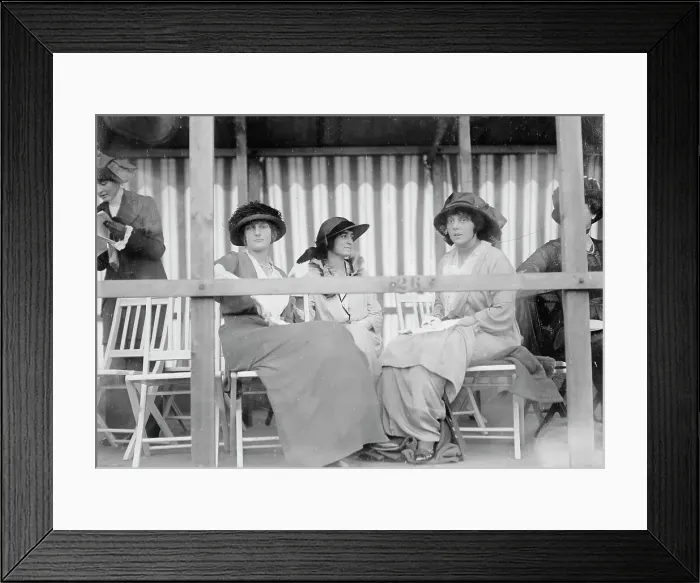 Framed Print : Miss E.D. Gilman, Miss E. Brinkley, Miss E. N. Ford, between c1910 and c1915. Creator: Bain News Service Framed Print : Miss E.D. Gilman, Miss E. Brinkley, Miss E. N. Ford, between c1910 and c1915. Creator: Bain News Service