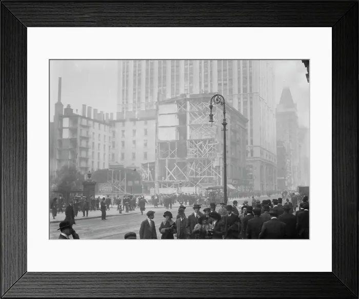 Framed Print : Tearing down Astor House, 1913. Creator: Bain News Service Framed Print : Tearing down Astor House, 1913. Creator: Bain News Service