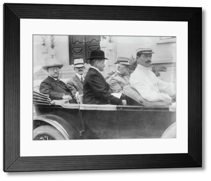 Framed Print : Roosevelt leaving Institute of Butantan, Sao Paolo, between c1910 and c1915. Creator: Bain News Service Framed Print : Roosevelt leaving Institute of Butantan, Sao Paolo, between c1910 and c1915. Creator: Bain News Service