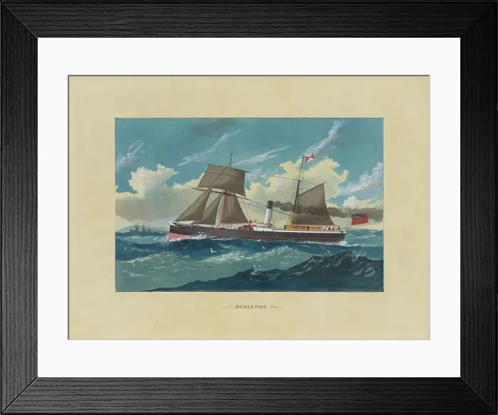 Framed Print : N.Z.S.S.C. Rangitira, c1870s. Creator: William Forster Framed Print : N.Z.S.S.C. Rangitira, c1870s. Creator: William Forster