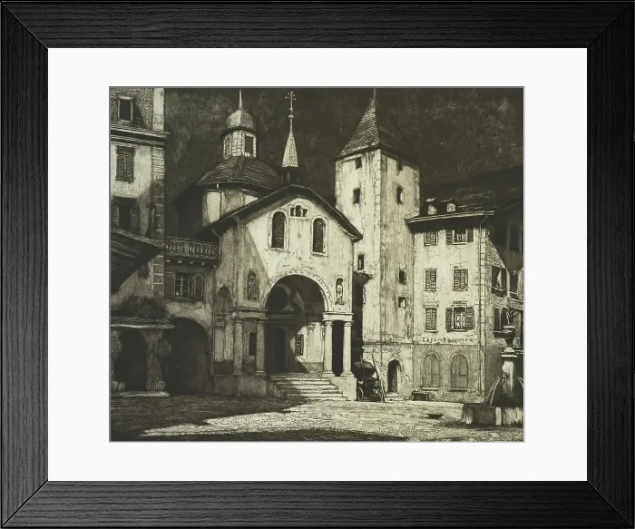 Framed Print : The sleeping square, 1928. Creator: Sydney Lee Framed Print : The sleeping square, 1928. Creator: Sydney Lee