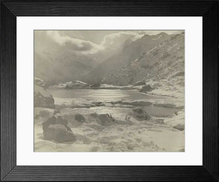 Framed Print : Storm in the mountains, Mt Cook, N.Z, c.1938-1946. Creator: Thelma Kent Framed Print : Storm in the mountains, Mt Cook, N.Z, c.1938-1946. Creator: Thelma Kent