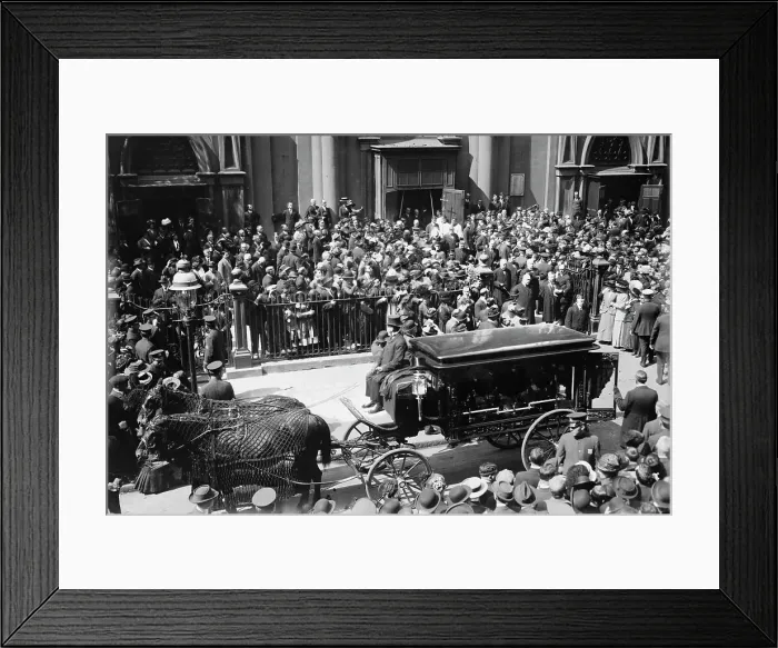 Framed Print : Tim Sullivan's funeral, 1913. Creator: Bain News Service Framed Print : Tim Sullivan's funeral, 1913. Creator: Bain News Service