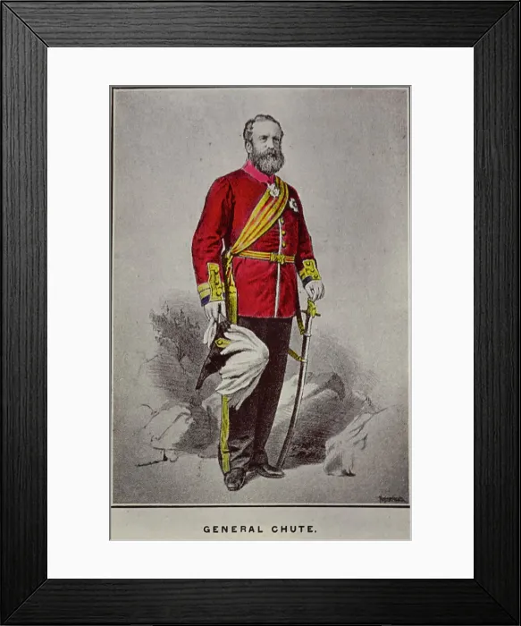 Framed Print : General Chute K.C.B, c.1860. Creator: Unknown Framed Print : General Chute K.C.B, c.1860. Creator: Unknown