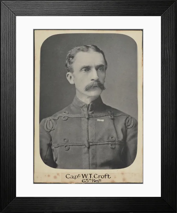 Framed Print : Capt. W.T. Croft 65th Regt, c.1860. Creator: Unknown Framed Print : Capt. W.T. Croft 65th Regt, c.1860. Creator: Unknown