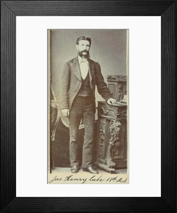 Framed Print : Jas. Henry late 18th Regt, c.1860. Creator: Unknown Framed Print : Jas. Henry late 18th Regt, c.1860. Creator: Unknown