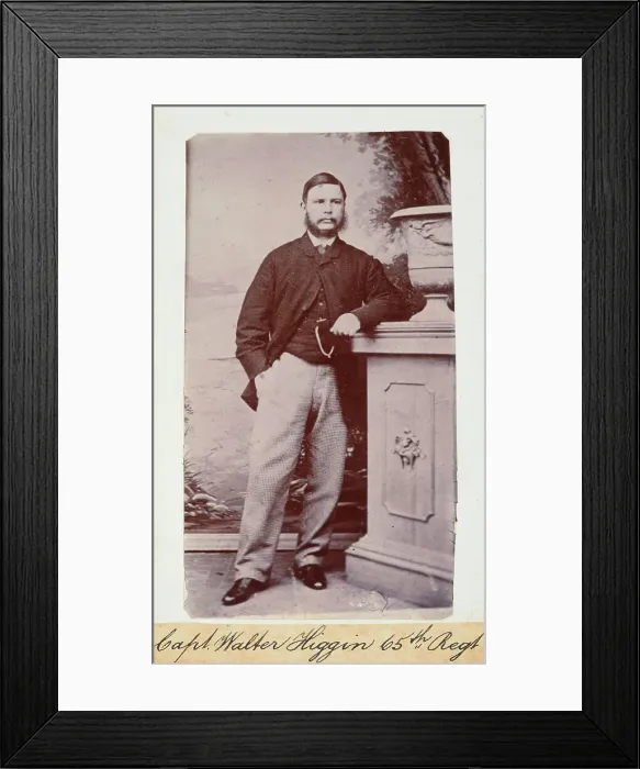 Framed Print : Capt. Walter Higgin 65th Regt, c.1860. Creator: Unknown Framed Print : Capt. Walter Higgin 65th Regt, c.1860. Creator: Unknown