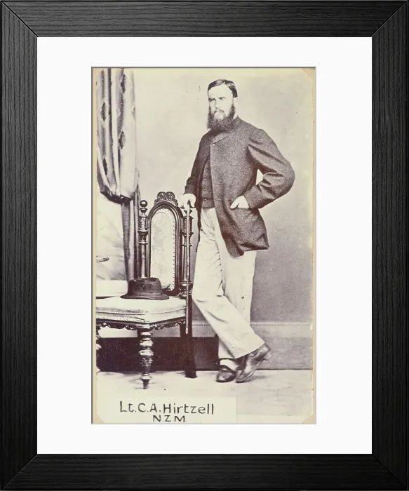 Framed Print : Lt. C.A. Hirtzell N.Z.M, c.1860. Creator: Unknown Framed Print : Lt. C.A. Hirtzell N.Z.M, c.1860. Creator: Unknown