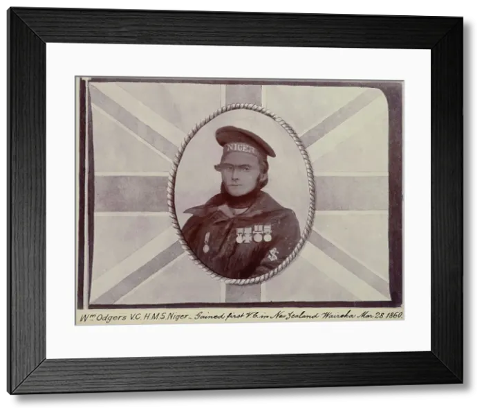 Framed Print : W. Odgers, V.C. about 1860, c.1900. Creator: William Francis Gordon Framed Print : W. Odgers, V.C. about 1860, c.1900. Creator: William Francis Gordon