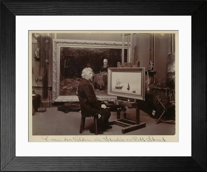 Framed Print : Petrus van der Velden in studio, 76 Pitt Street, 1890s. Creator: Unknown