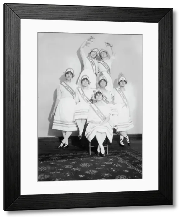 Framed Print : Suffrage dancers, between c1910 and c1915. Creator: Bain News Service Framed Print : Suffrage dancers, between c1910 and c1915. Creator: Bain News Service