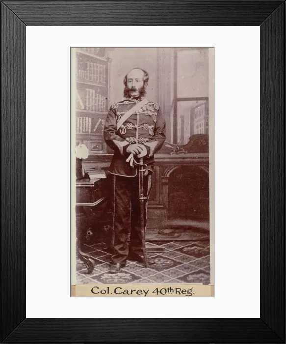 Framed Print : Col. Carey 40th Reg, c.1900. Creator: William Francis Gordon Framed Print : Col. Carey 40th Reg, c.1900. Creator: William Francis Gordon