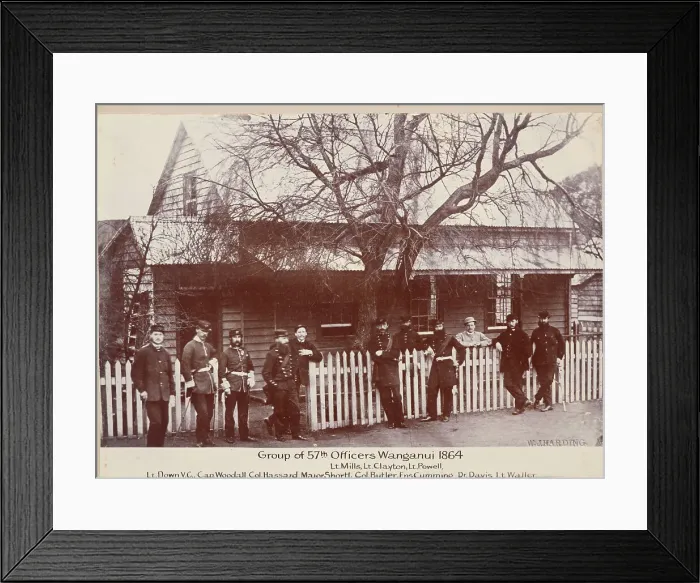 Framed Print : Group of 57th officers, Wanganui, c.1900. Creator: Unknown Framed Print : Group of 57th officers, Wanganui, c.1900. Creator: Unknown