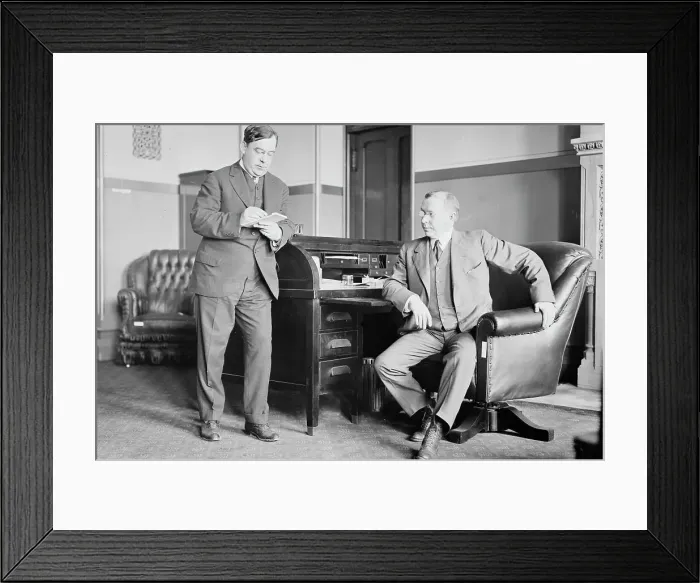 Framed Print : Secretary Tierney and Governor Glynn, 1913 or 1914. Creator: Bain News Service Framed Print : Secretary Tierney and Governor Glynn, 1913 or 1914. Creator: Bain News Service