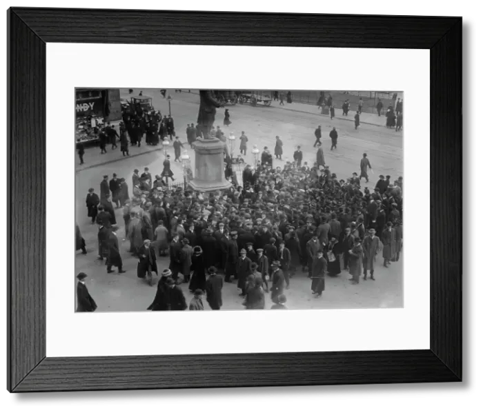 Framed Print : Suffrage meeting - City Hall, between c1910 and c1915. Creator: Bain News Service Framed Print : Suffrage meeting - City Hall, between c1910 and c1915. Creator: Bain News Service
