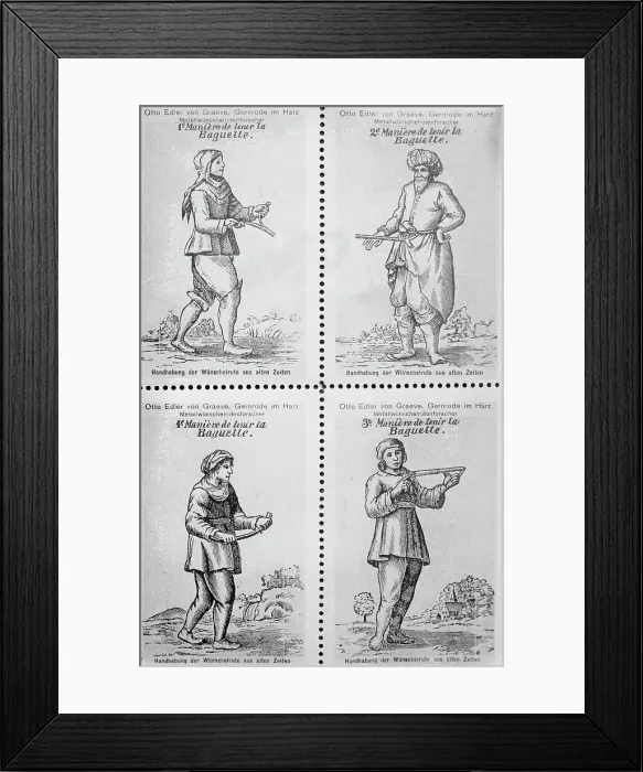 Framed Print : Ways of using a divining rod, between c1910 and c1915. Creator: Bain News Service Framed Print : Ways of using a divining rod, between c1910 and c1915. Creator: Bain News Service