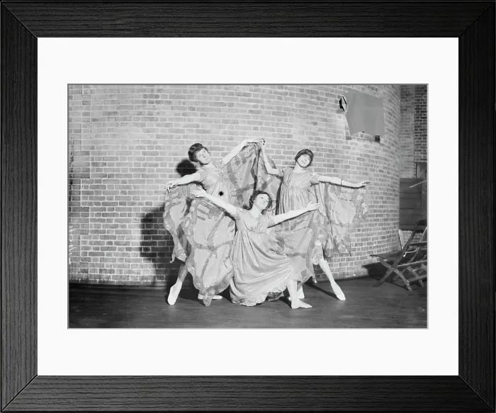 Framed Print : Suffragette Ball - Butterfly Dance, between c1910 and c1915. Creator: Bain News Service Framed Print : Suffragette Ball - Butterfly Dance, between c1910 and c1915. Creator: Bain News Service