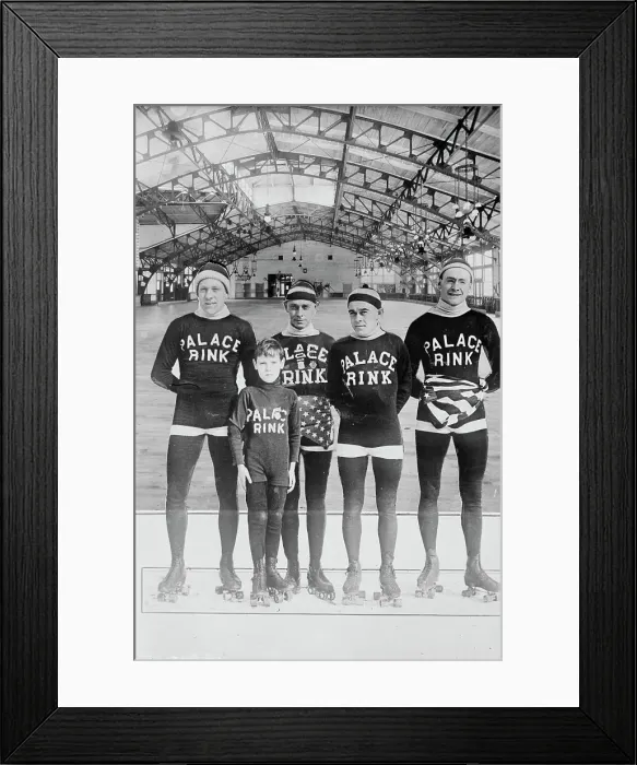Framed Print : Palace Rink Team - Detroit, between c1910 and c1915. Creator: Bain News Service Framed Print : Palace Rink Team - Detroit, between c1910 and c1915. Creator: Bain News Service