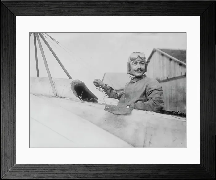 Framed Print : Pegoud, between c1910 and c1915. Creator: Bain News Service Framed Print : Pegoud, between c1910 and c1915. Creator: Bain News Service