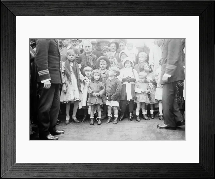 Framed Print : Survivors of Balmes, 1913. Creator: Bain News Service Framed Print : Survivors of Balmes, 1913. Creator: Bain News Service