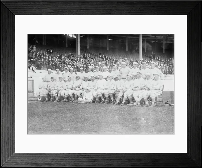 Framed Print : New York Giants at the Polo Grounds, New York (baseball), 1913. Creator: Bain News Service Framed Print : New York Giants at the Polo Grounds, New York (baseball), 1913. Creator: Bain News Service