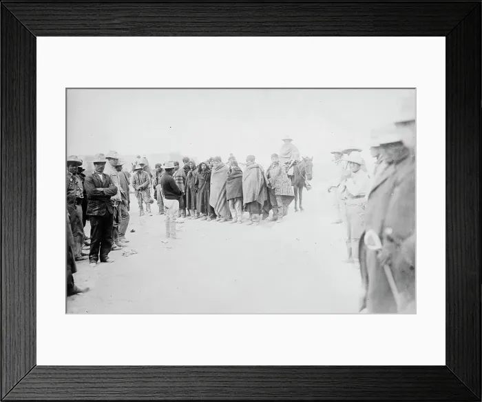 Framed Print : Ojinaga -- Captured Federals awaiting death, between c1910 and c1915. Creator: Bain News Service Framed Print : Ojinaga -- Captured Federals awaiting death, between c1910 and c1915. Creator: Bain News Service