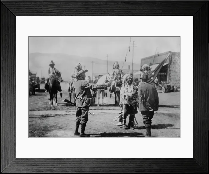 Framed Print : Prince of Monaco & Col. Cody, 1913. Creator: Bain News Service Framed Print : Prince of Monaco & Col. Cody, 1913. Creator: Bain News Service