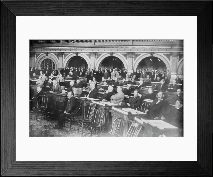 Framed Print : Colo. Legislature hearing Gov. Ammon, 1914. Creator: Bain News Service Framed Print : Colo. Legislature hearing Gov. Ammon, 1914. Creator: Bain News Service