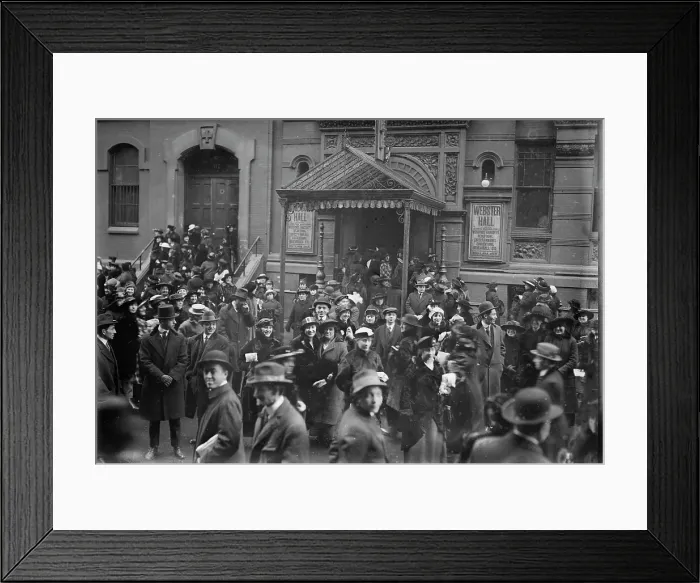 Framed Print : Garment workers, Webster Hall, between c1915 and c1920. Creator: Bain News Service Framed Print : Garment workers, Webster Hall, between c1915 and c1920. Creator: Bain News Service