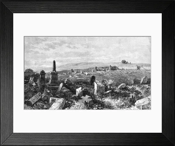 Framed Print : The Crimea Revisited: graves of British soldiers, 1869. Creator: Unknown Framed Print : The Crimea Revisited: graves of British soldiers, 1869. Creator: Unknown