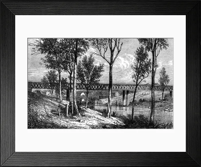 Framed Print : The Bremer Railway Bridge near Ipswich, Queensland, 1868. Creator: Mason Jackson Framed Print : The Bremer Railway Bridge near Ipswich, Queensland, 1868. Creator: Mason Jackson