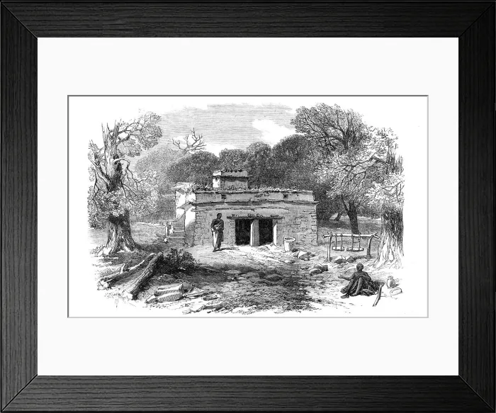 Framed Print : The British Expedition to Abyssinia: front view of the Church of Miriam, at Focada, 1868. Creator: Unknown Framed Print : The British Expedition to Abyssinia: front view of the Church of Miriam, at Focada, 1868. Creator: Unknown