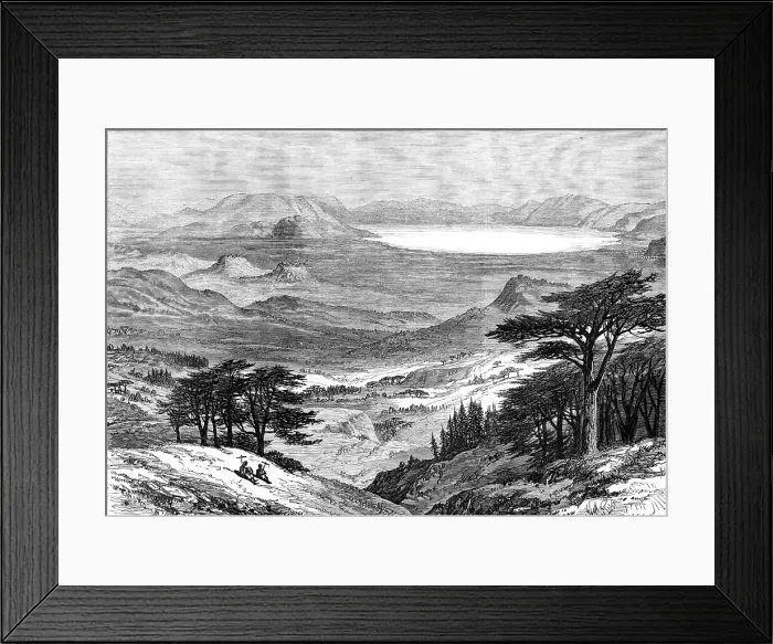 Framed Print : The British Expedition to Abyssinia: Lake Ashangi from the Antalo Road, 1868. Creator: Unknown Framed Print : The British Expedition to Abyssinia: Lake Ashangi from the Antalo Road, 1868. Creator: Unknown