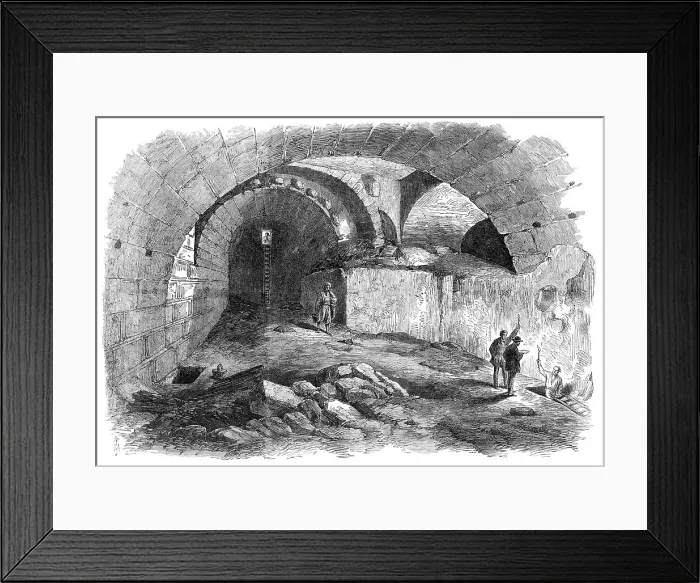 Framed Print : The Explorations at Jerusalem: Wilson's Arch, Haram Wall, 1869. Creator: Unknown Framed Print : The Explorations at Jerusalem: Wilson's Arch, Haram Wall, 1869. Creator: Unknown
