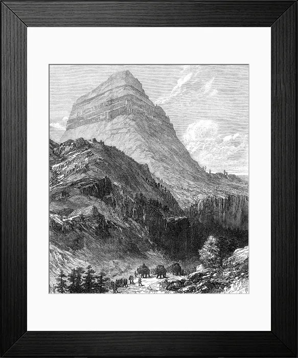 Framed Print : The British Expedition to Abyssinia: the Amba Alaejieh, near Lake Ashangi, 1868. Creator: Unknown Framed Print : The British Expedition to Abyssinia: the Amba Alaejieh, near Lake Ashangi, 1868. Creator: Unknown
