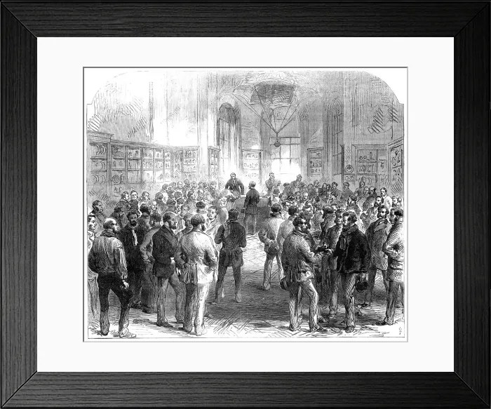 Framed Print : The Fenian Conspiracy: swearing-in special constables... Royal Laboratory, Woolwich Arsenal, 1868. Creator: Unknown Framed Print : The Fenian Conspiracy: swearing-in special constables... Royal Laboratory, Woolwich Arsenal, 1868. Creator: Unknown