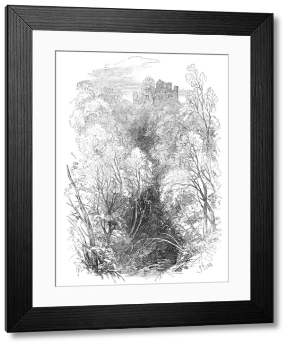 Framed Print : The Devon Valley Railway in Scotland: Castle Campbell, 1869. Creator: Unknown Framed Print : The Devon Valley Railway in Scotland: Castle Campbell, 1869. Creator: Unknown