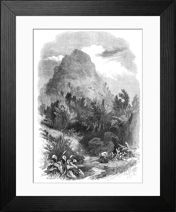 Framed Print : The Lion's Head Mountain, near Capetown, Cape of Good Hope, 1868. Creator: Unknown Framed Print : The Lion's Head Mountain, near Capetown, Cape of Good Hope, 1868. Creator: Unknown