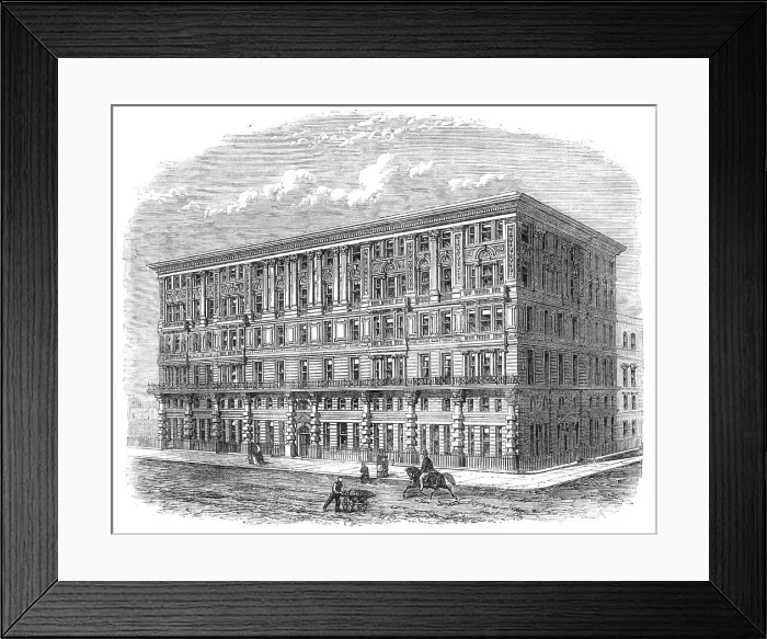 Framed Print : The Grosvenor Mansions, Victoria-Street, Westminster, 1868. Creator: Unknown Framed Print : The Grosvenor Mansions, Victoria-Street, Westminster, 1868. Creator: Unknown