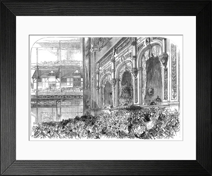 Framed Print : The Handel Festival at the Crystal Palace: the Royal Box, 1868. Creator: C. R Framed Print : The Handel Festival at the Crystal Palace: the Royal Box, 1868. Creator: C. R