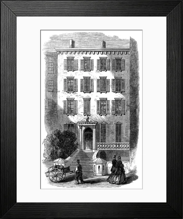 Framed Print : The head-quarters of the Fenian Brotherhood at New York, 1865. Creator: Unknown Framed Print : The head-quarters of the Fenian Brotherhood at New York, 1865. Creator: Unknown