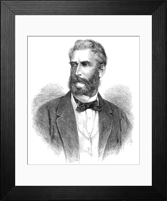 Framed Print : The Hon. J. R. Motley, the new Minister of the United States in Great Britain, 1869. Creator: Unknown Framed Print : The Hon. J. R. Motley, the new Minister of the United States in Great Britain, 1869. Creator: Unknown