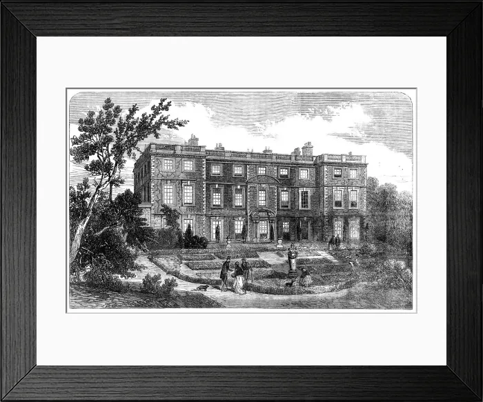 Framed Print : The Hunting Disaster in Yorkshire: Newby Hall...near the scene of the calamity, 1869. Creator: Unknown