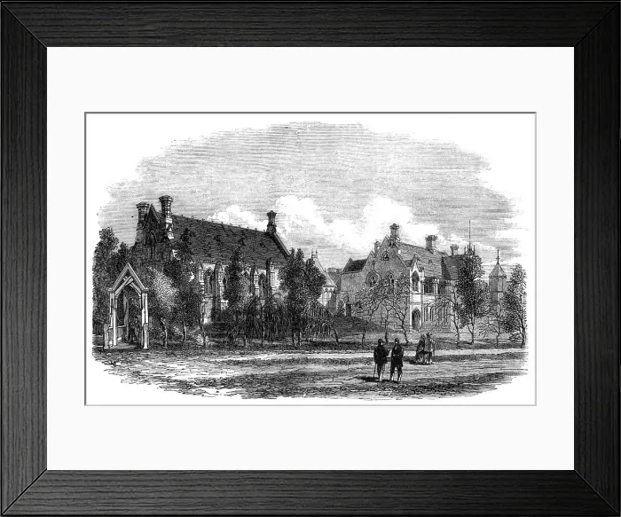 Framed Print : The Museum, government buildings, Canterbury, New Zealand, 1868. Creator: Unknown Framed Print : The Museum, government buildings, Canterbury, New Zealand, 1868. Creator: Unknown