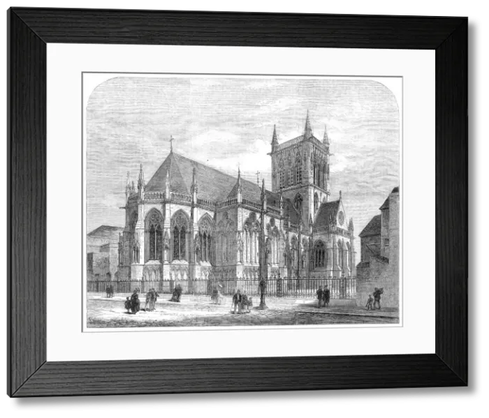 Framed Print : The New Chapel of St. John's College, Cambridge, 1869. Creator: Unknown Framed Print : The New Chapel of St. John's College, Cambridge, 1869. Creator: Unknown